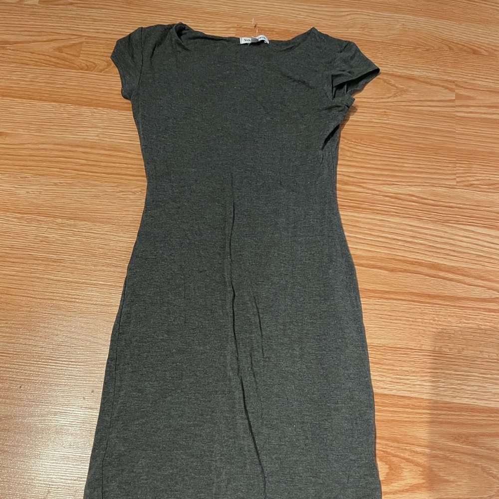 Gray tee dress